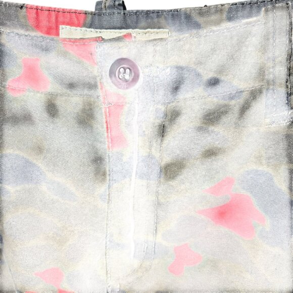 Mens Smoke Rise Camouflage Cargo Shorts W/ Drawstring Hem & Pockets Size 34 Cott - Picture 3 of 8